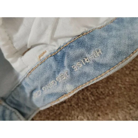 American Eagle Distressed High Rise Jegging Crop Size Plus 24 NWOT - Picture 5 of 7